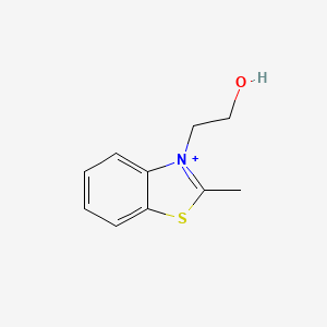 molecular formula C10H12NOS+ B11711341 3-(2-Hydroxyethyl)-2-methyl-1,3-benzothiazol-3-ium 