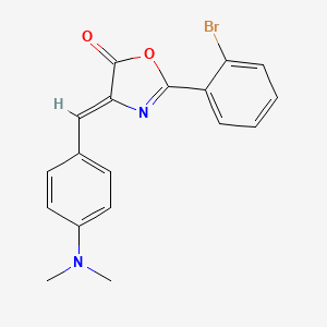 (4Z)-2-(2-bromophenyl)-4-[4-(dimethylamino)benzylidene]-1,3-oxazol-5(4H)-one