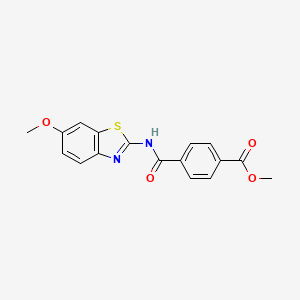 Methyl 4-[(6-methoxy-1,3-benzothiazol-2-yl)carbamoyl]benzoate