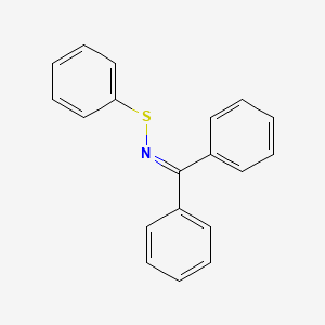 molecular formula C19H15NS B11711409 diphenylmethanone S-phenylthioxime 