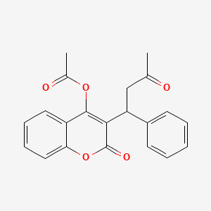 molecular formula C21H18O5 B11711429 Warfarin acetate CAS No. 5979-00-0