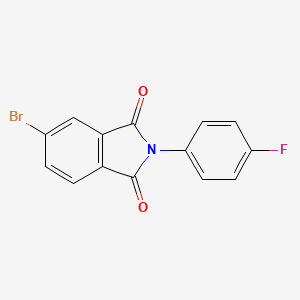 molecular formula C14H7BrFNO2 B11711436 5-Bromo-2-(4-fluorophenyl)isoindole-1,3-dione 