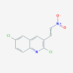 molecular formula C11H7Cl2N2O2 B1171146 2,6-Dichloro-3-(2-nitroethenyl)quinoline CAS No. 182050-35-7