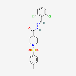 N'-[(E)-(2,6-dichlorophenyl)methylidene]-1-[(4-methylphenyl)sulfonyl]piperidine-4-carbohydrazide