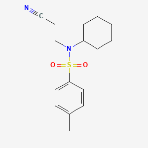 N-(2-cyanoethyl)-N-cyclohexyl-4-methylbenzenesulfonamide