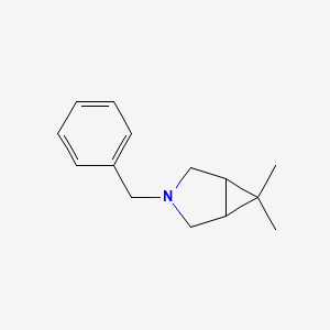 molecular formula C14H19N B11711536 3-Benzyl-6,6-dimethyl-3-azabicyclo[3.1.0]hexane 