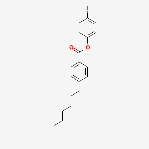 molecular formula C20H23IO2 B11711539 4-Iodophenyl 4-heptylbenzoate 