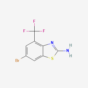 molecular formula C8H4BrF3N2S B1171155 6-Bromo-4-(trifluoromethyl)-1,3-benzothiazol-2-amine 