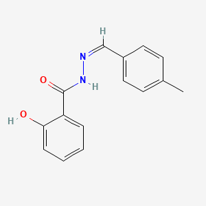 2-hydroxy-N'-[(E)-(4-methylphenyl)methylidene]benzohydrazide