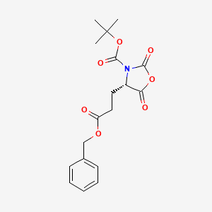 molecular formula C8H2F2N2S B1171160 (S)-tert-Butyl 4-(3-(benzyloxy)-3-oxopropyl)-2,5-dioxooxazolidine-3-carboxylate CAS No. 160803-29-2