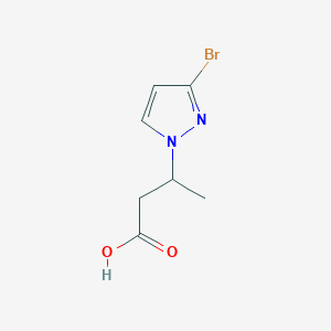 3-(3-Bromo-1H-pyrazol-1-yl)butanoic acid