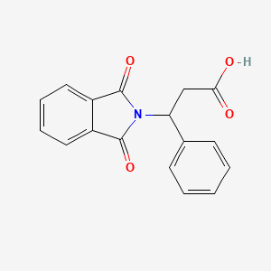 molecular formula C17H13NO4 B11711659 3-(1,3-dioxo-1,3-dihydro-2H-isoindol-2-yl)-3-phenylpropanoic acid CAS No. 83256-46-6