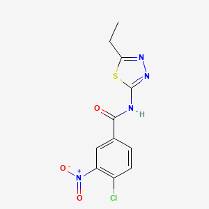 4-chloro-N-(5-ethyl-1,3,4-thiadiazol-2-yl)-3-nitrobenzamide