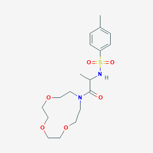 4-methyl-N-[1-oxo-1-(1,4,7-trioxa-10-azacyclododecan-10-yl)propan-2-yl]benzenesulfonamide