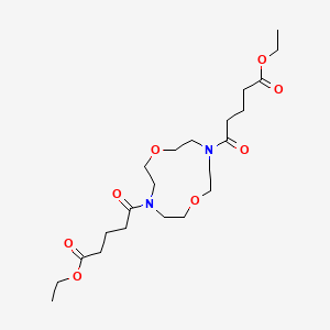 Diethyl 5,5'-(1,7-dioxa-4,10-diazacyclododecane-4,10-diyl)bis(5-oxopentanoate)