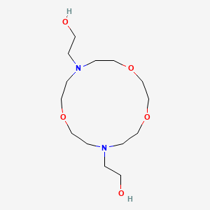 molecular formula C14H30N2O5 B11711781 2,2'-(1,4,10-Trioxa-7,13-diazacyclopentadecane-7,13-diyl)diethanol 