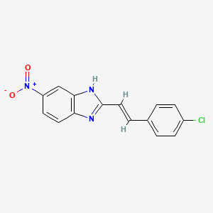 2-[(E)-2-(4-Chloro-phenyl)-vinyl]-5-nitro-1H-benzoimidazole