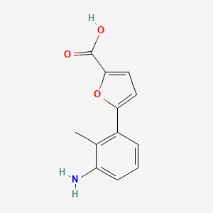 5-(3-Amino-2-methylphenyl)furan-2-carboxylic acid
