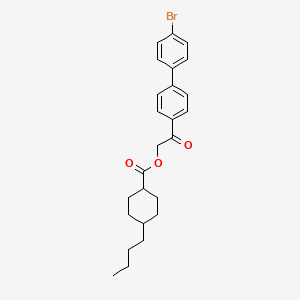 molecular formula C25H29BrO3 B11711834 2-(4'-Bromobiphenyl-4-yl)-2-oxoethyl 4-butylcyclohexanecarboxylate 