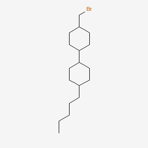 molecular formula C18H33Br B11711918 (trans,trans)-4-(Bromomethyl)-4'-pentyl-1,1'-bicyclohexyl CAS No. 82575-65-3