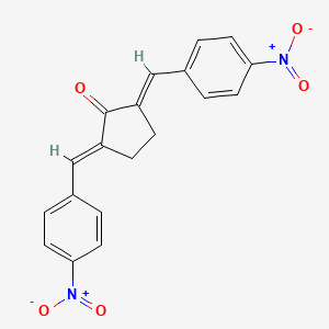 (2E,5E)-2,5-bis[(4-nitrophenyl)methylidene]cyclopentan-1-one