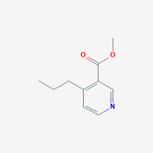 molecular formula C10H13NO2 B11711961 Methyl 4-propylnicotinate 