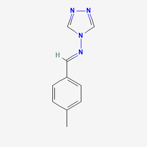 molecular formula C10H10N4 B11711970 N-[(E)-(4-methylphenyl)methylidene]-4H-1,2,4-triazol-4-amine 