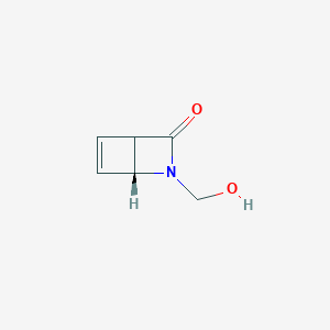 molecular formula C6H7NO2 B1171199 2-Azabicyclo[2.2.0]hex-5-en-3-one,2-(hydroxymethyl)-,(1R)-(9CI) CAS No. 170999-27-6