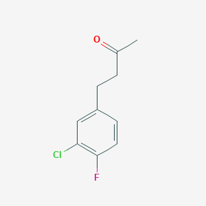 molecular formula C10H10ClFO B11711991 4-(3-Chloro-4-fluorophenyl)butan-2-one 