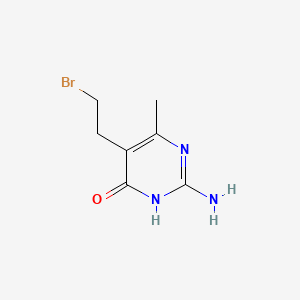 2-Amino-5-(2-bromoethyl)-6-methyl-4-pyrimidinol