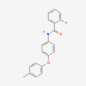 2-fluoro-N-[4-(4-methylphenoxy)phenyl]benzamide