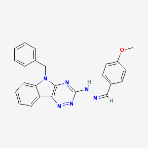 5-benzyl-3-[(2Z)-2-(4-methoxybenzylidene)hydrazinyl]-5H-[1,2,4]triazino[5,6-b]indole