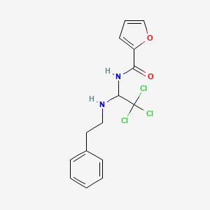 N-{2,2,2-trichloro-1-[(2-phenylethyl)amino]ethyl}furan-2-carboxamide