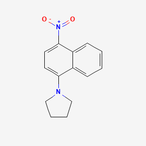 Pyrrolidine, 1-(4-nitro-1-naphthalenyl)-