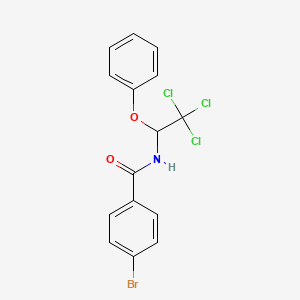 4-bromo-N-(2,2,2-trichloro-1-phenoxyethyl)benzamide