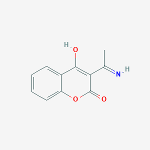 molecular formula C11H9NO3 B11712158 3-ethanimidoyl-4-hydroxy-2H-chromen-2-one 