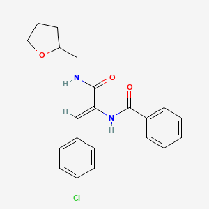 N-((Z)-2-(4-chlorophenyl)-1-{[(tetrahydro-2-furanylmethyl)amino]carbonyl}ethenyl)benzamide