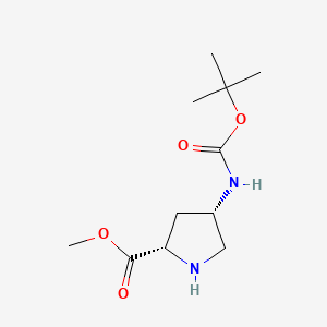 (2S,4S)-Methyl 4-((tert-butoxycarbonyl)amino)pyrrolidine-2-carboxylate