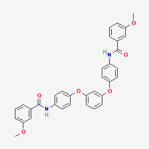 molecular formula C34H28N2O6 B11712202 3-methoxy-N-[4-(3-{4-[(3-methoxybenzoyl)amino]phenoxy}phenoxy)phenyl]benzamide CAS No. 313552-86-2