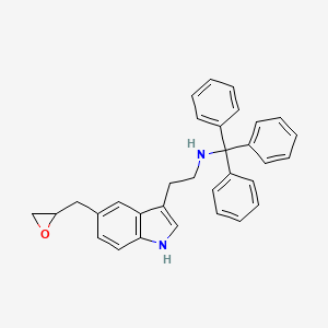 2-[5-(oxiran-2-ylmethyl)-1H-indol-3-yl]-N-tritylethanamine