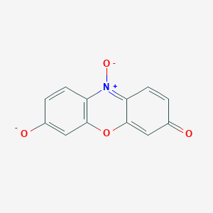 molecular formula C12H6NO4- B11712226 3-oxo-3H-phenoxazin-7-olate 10-oxide 