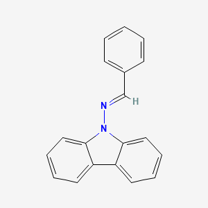 molecular formula C19H14N2 B11712242 N-[(E)-phenylmethylidene]-9H-carbazol-9-amine 