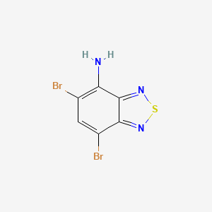 molecular formula C6H3Br2N3S B11712297 5,7-Dibromo-2,1,3-benzothiadiazol-4-amine 