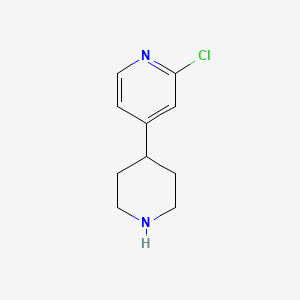 molecular formula C10H13ClN2 B11712303 2-Chloro-4-(piperidin-4-yl)pyridine 