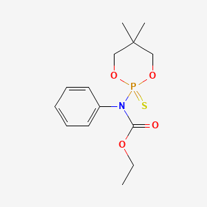 Ethyl (5,5-dimethyl-2-sulfido-1,3,2-dioxaphosphinan-2-yl)phenylcarbamate