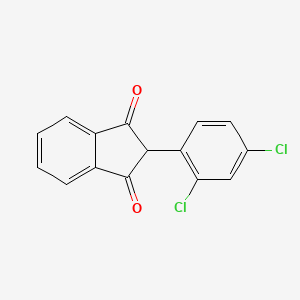 molecular formula C15H8Cl2O2 B11712361 2-(2,4-dichlorophenyl)-1H-indene-1,3(2H)-dione 