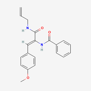 N-(1-((Allylamino)carbonyl)-2-(4-methoxyphenyl)vinyl)benzamide