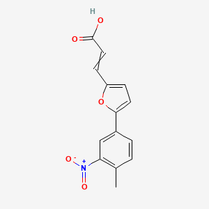 3-[5-(4-Methyl-3-nitrophenyl)furan-2-yl]prop-2-enoic acid