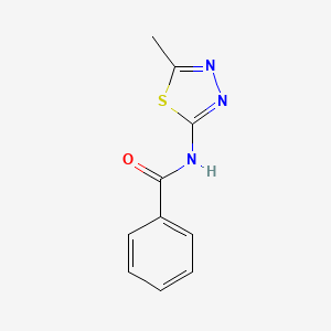 molecular formula C10H9N3OS B11712465 N-(5-Methyl-1,3,4-thiadiazol-2-yl)benzamide CAS No. 13053-84-4