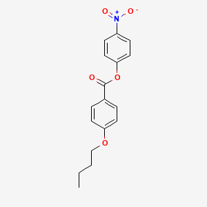 molecular formula C17H17NO5 B11712533 4-Nitrophenyl 4-butoxybenzoate CAS No. 56240-75-6